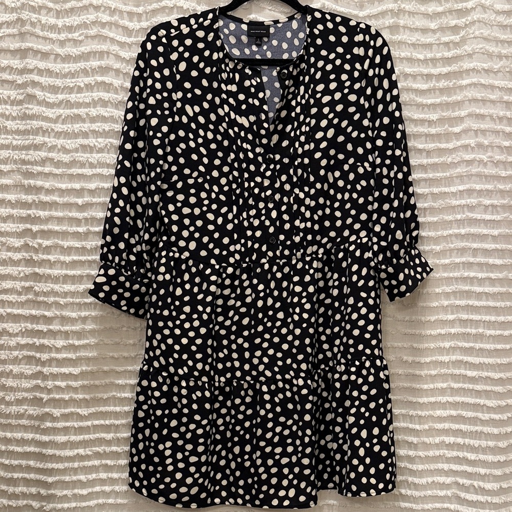 Black and White Polka Dot Dress
